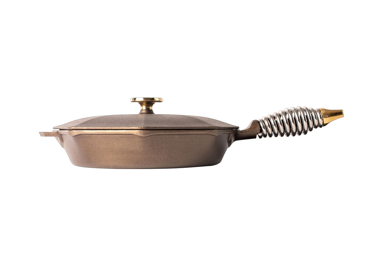 FINEX 10" Skillet with Lid - side view