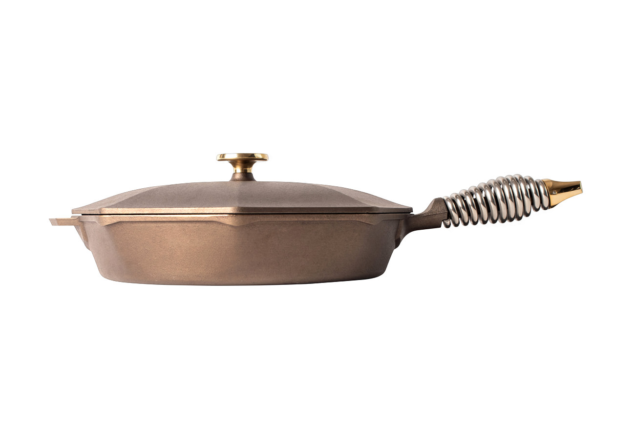 FINEX 12" Skillet with Lid - side view