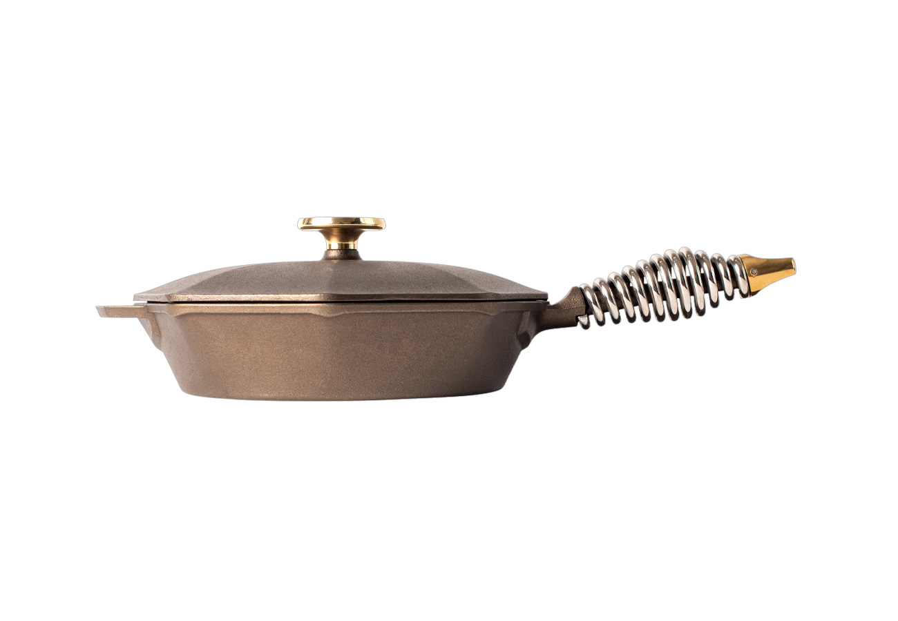 FINEX 8" Skillet with Lid - side view